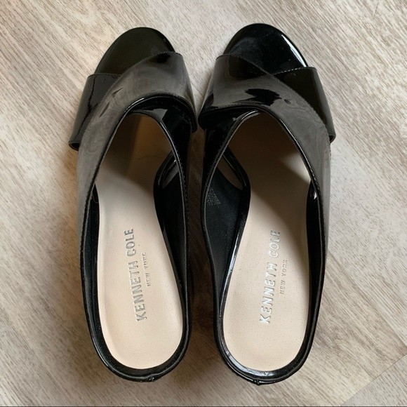 Kenneth Cole Lyra Black Mules, Size 7 1/2 - Picture 3 of 6